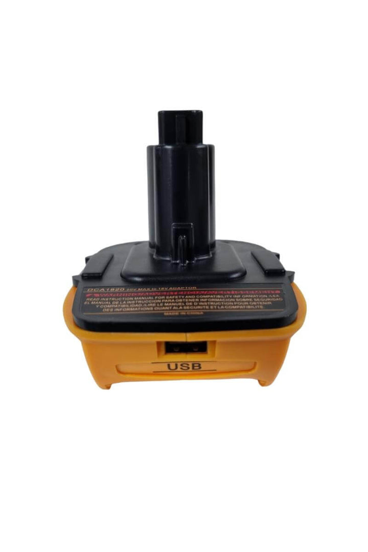 Adapter for DeWalt 18v Ni-cd/Ni-mh Tools to DeWALT 18v Li-ion battery. With USB