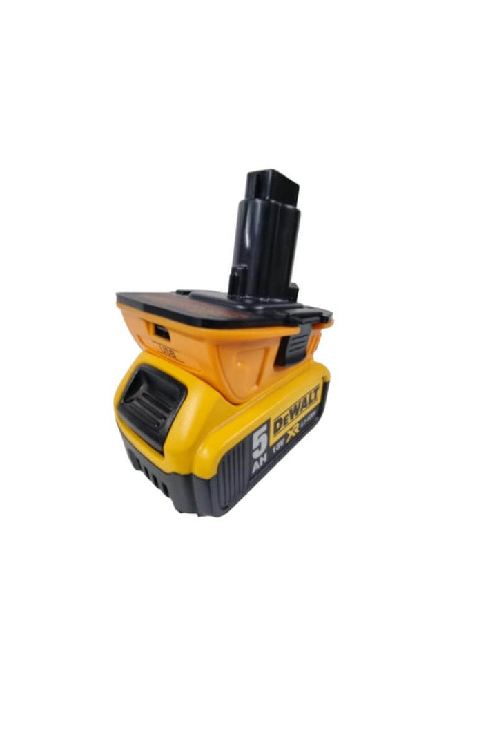 Adapter for DeWalt 18v Ni-cd/Ni-mh Tools to DeWALT 18v Li-ion battery. With USB