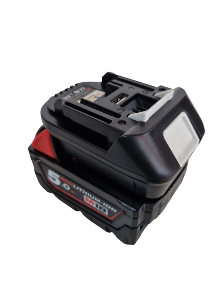 Adapter for MILWAUKEE 18v Battery to MAKITA 18v Tools. - JoCROW PTY LTD