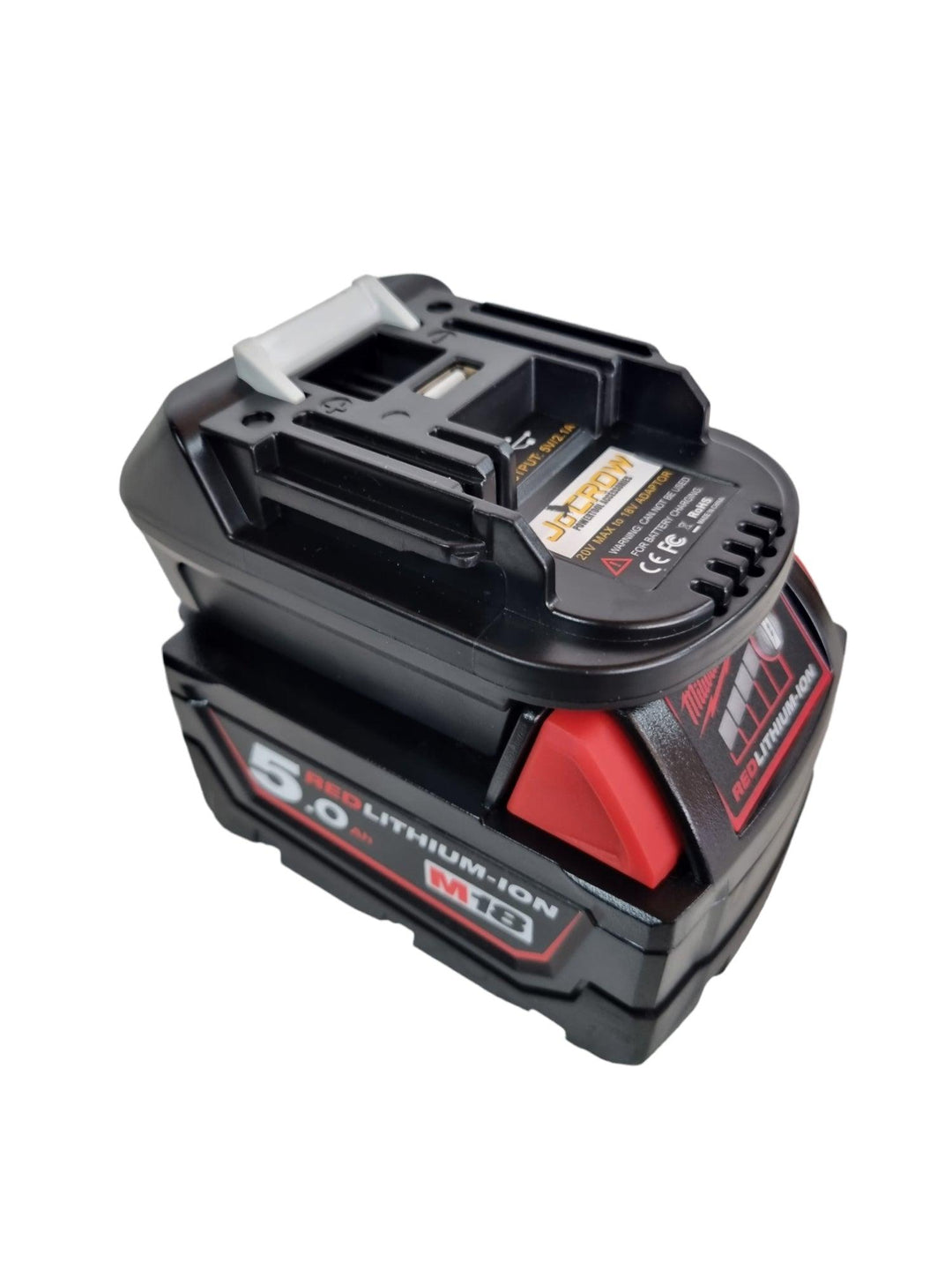 Adapter for MILWAUKEE 18v Battery to MAKITA 18v Tools. - JoCROW PTY LTD