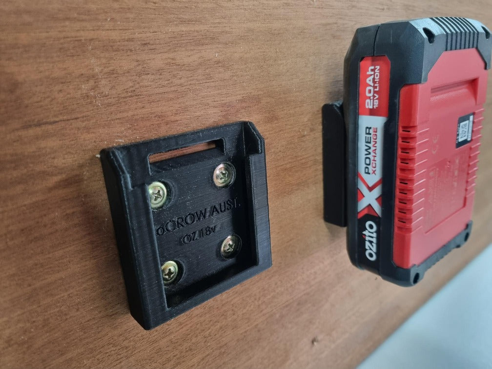 Battery Holder for Ozito 18v Wall Mounted