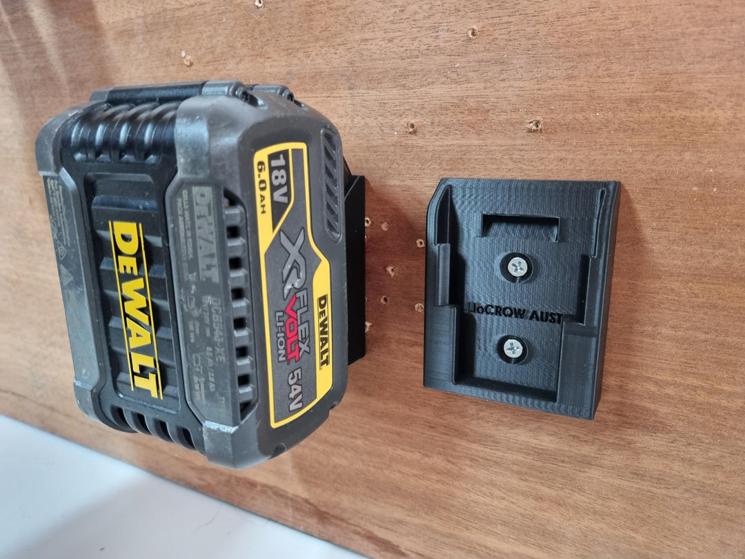 Battery holder for Dewalt 18V FlexVolt. Work Storage Bracket